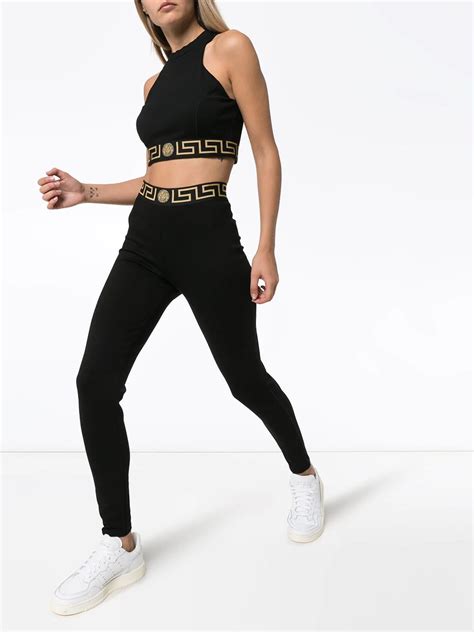 sport versace|Versace sports bra and leggings.